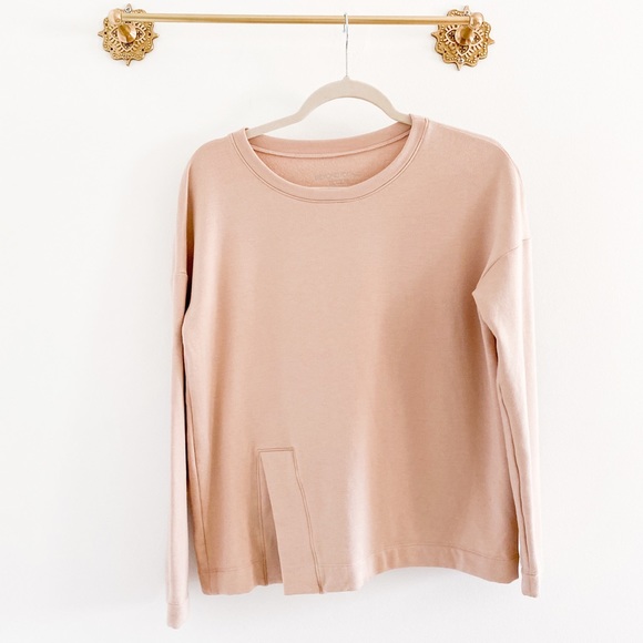 Beyond Yoga Tops - Beyond Yoga Sedona Wide Hem Split Pullover